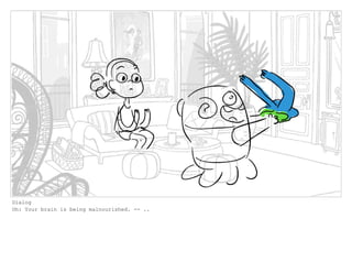 Dialog
Oh: Your brain is being malnourished. -- ..
 