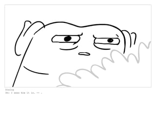 Dialog
Oh: I sees how it is. -- .
 