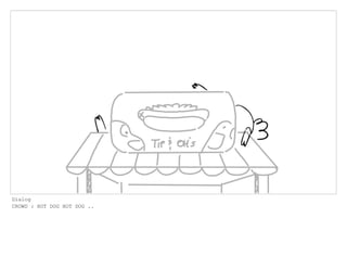 Dialog
CROWD : HOT DOG HOT DOG ..
 