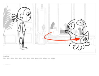 Dialog
Oh: Hot dogs hot dogs hot dogs hot dogs hot dogs hot dogs
........
 