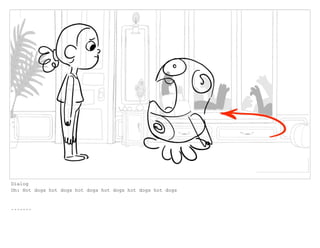 Dialog
Oh: Hot dogs hot dogs hot dogs hot dogs hot dogs hot dogs
.......
 