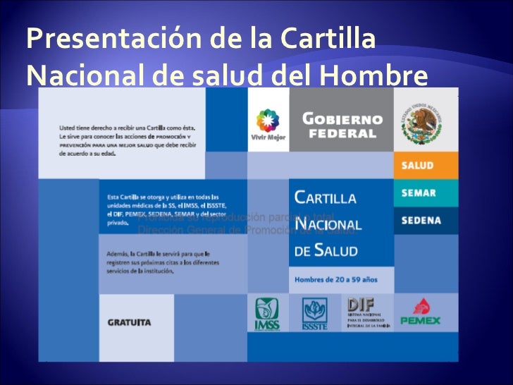 Cartilla Nacional De Salud Hombres De 20 A 59 Años