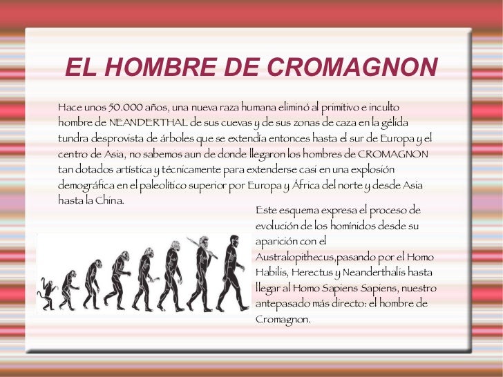 El hombre de Cromagnon El hombre de Cromagnon