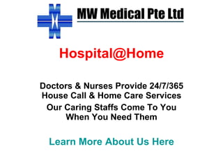 [email_address] Doctors & Nurses Provide 24/7/365 House Call & Home Care Services Our Caring Staffs Come To You When You Need Them Learn More About Us Here 