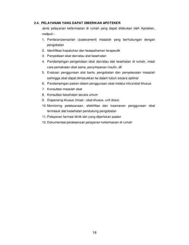 Pelayanan Home Care Apoteker