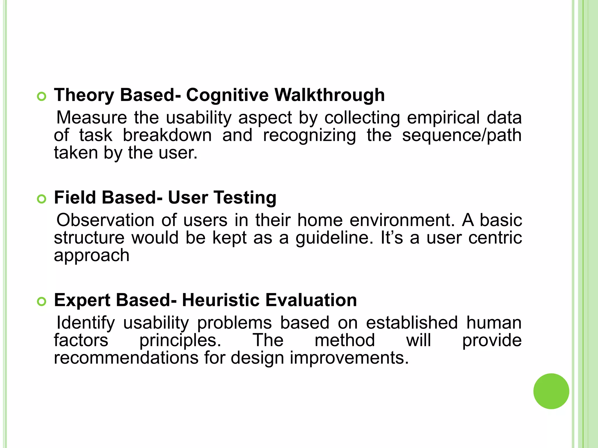 Evaluation of non-response (non-participation) elements in design
