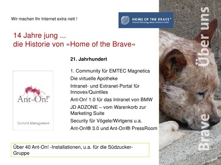 Home Of The Brave Firmenprasentation