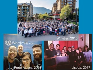 Lisboa, 2017
Whistler, 2016
Porto Alegre, 2017
 