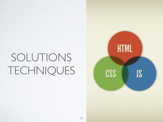 SOLUTIONS	

TECHNIQUES
22
 