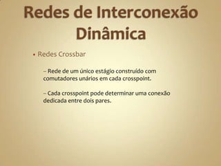 Redes de Interconexão Estática Árvore e Estrela