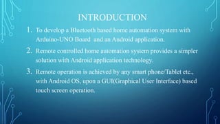 Bluetooth Based Home Automation Using Arduino Uno Ppt Bluetooth Based Home Automation Using Arduino Uno Ppt