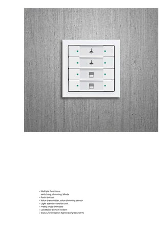 Light switch - Zenit Niessen - ABB Home and Building Automation -  push-button / recessed / multi