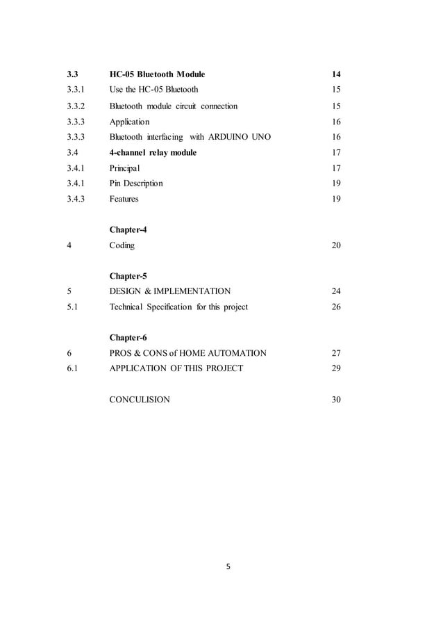 PROJECT REPORT ON Home automation using by Bluetooth