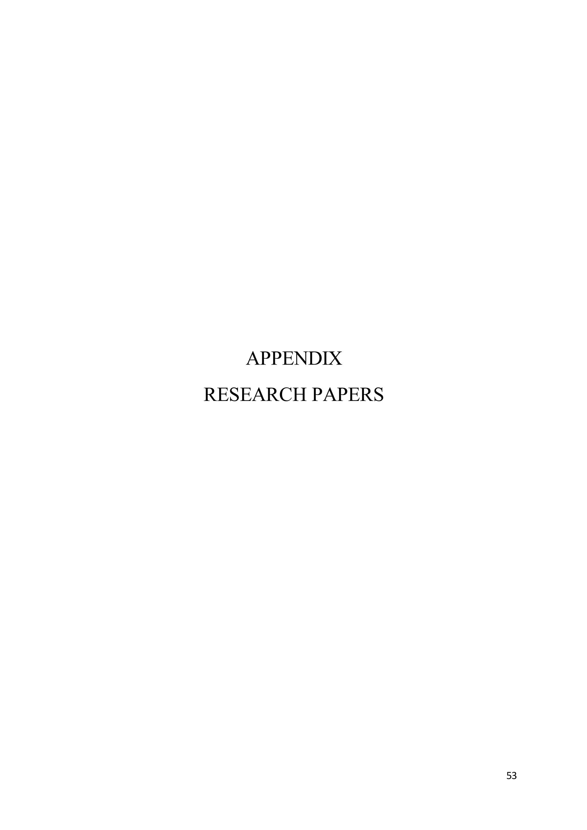 53 
APPENDIX 
RESEARCH PAPERS 
 