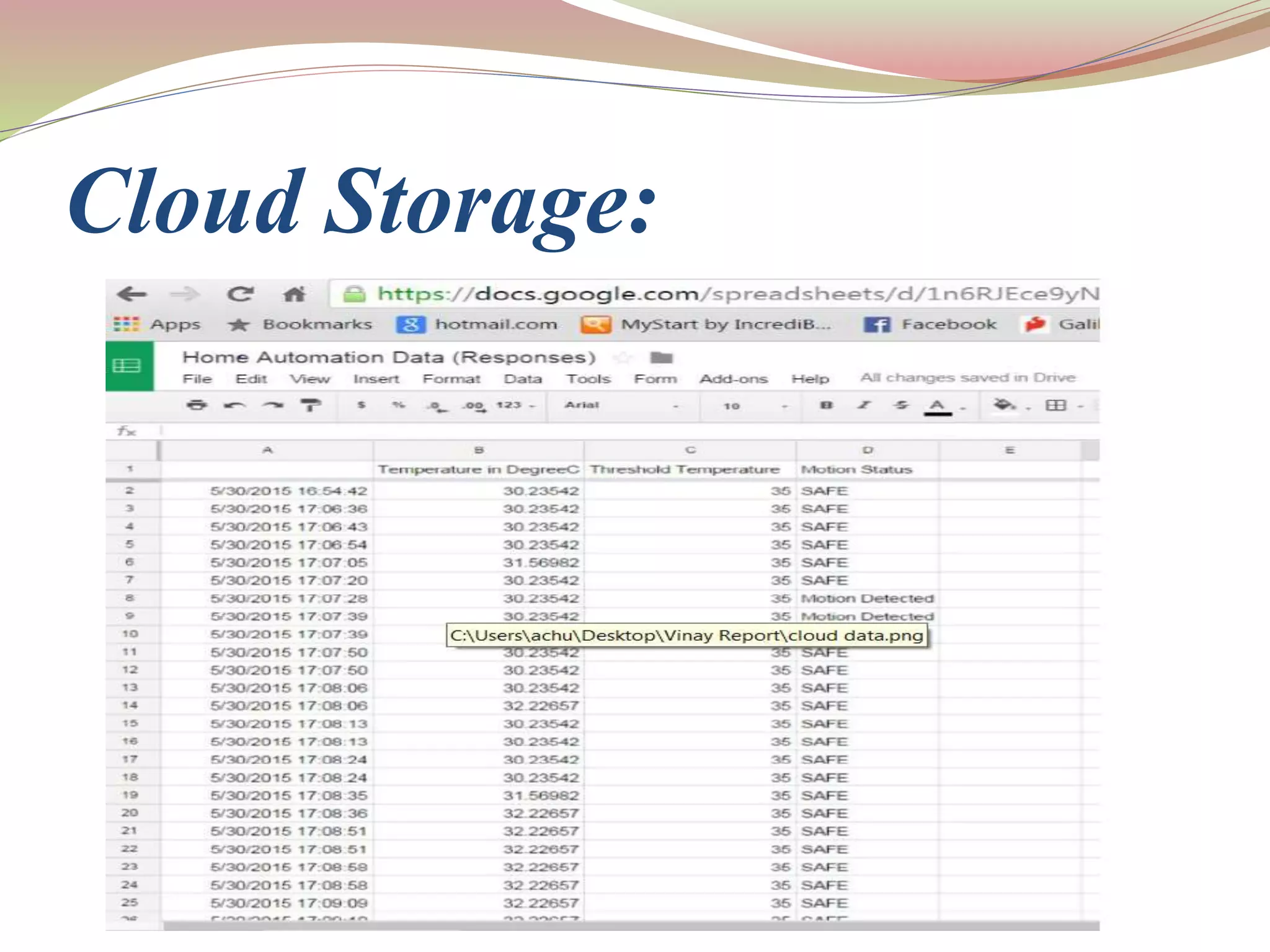 Cloud Storage:
 