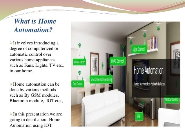 Home automation using IOT