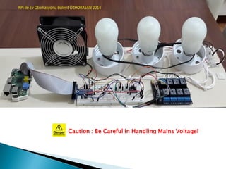 Caution : Be Careful in Handling Mains Voltage!
 