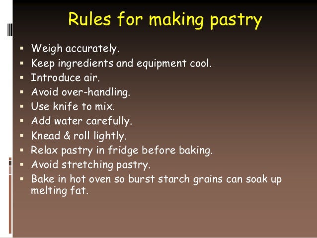 home baking light puff pastry