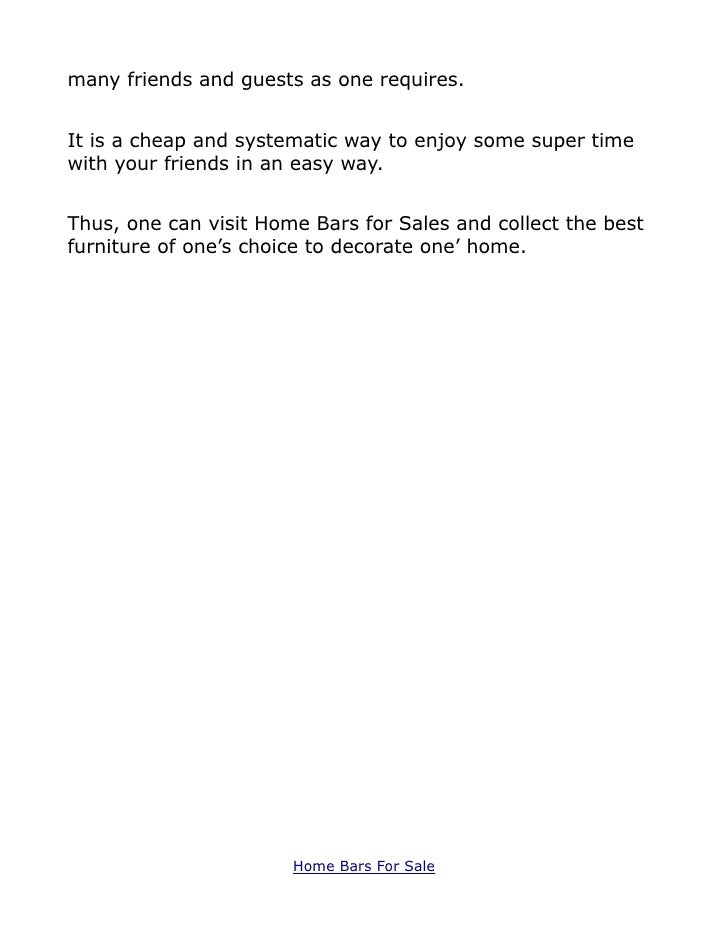 Home Bars For Sale A Style Statement