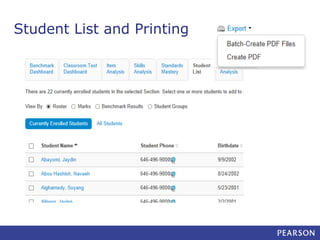 Student List and Printing

 