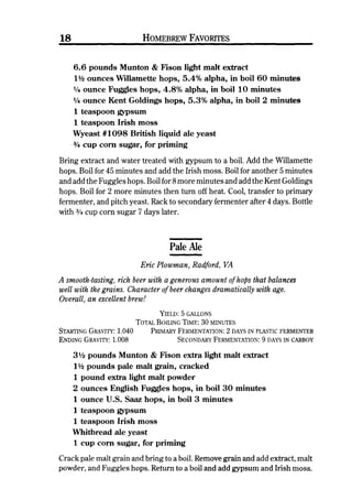 Homebrew Favorites