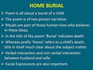 Home burial | PPT