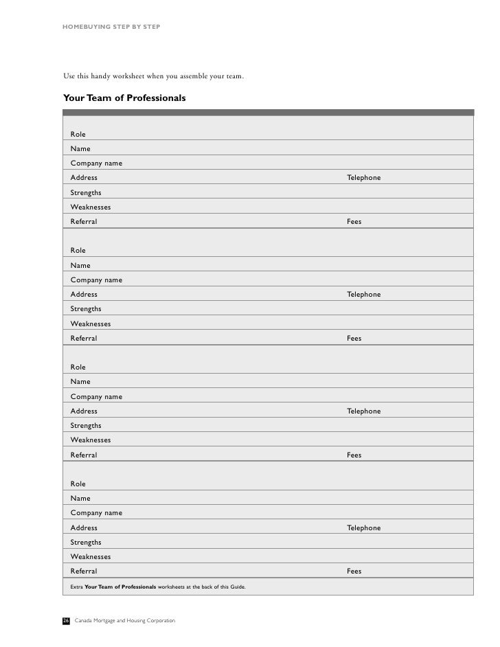 Printables Mortgage Pre Qualification Worksheet home buying step by canada mortgage and housing corporation 25 28