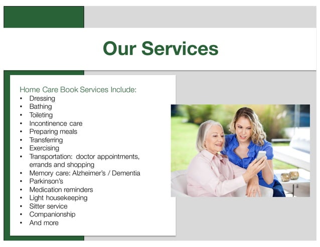Home Care Book Overview Ppt