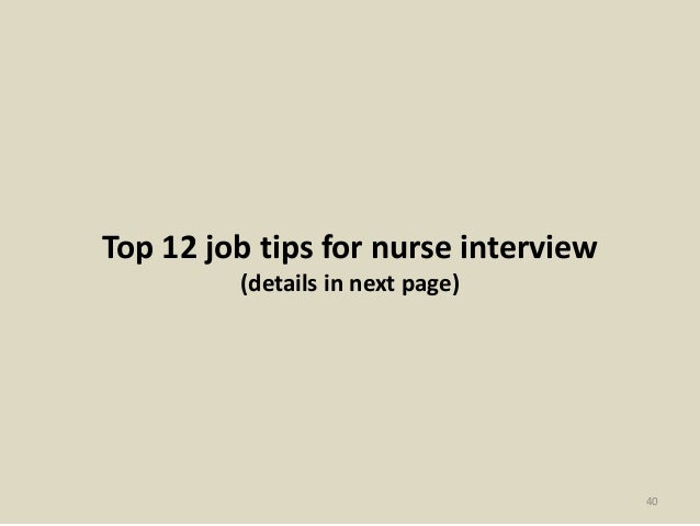 situational nursing interview questions