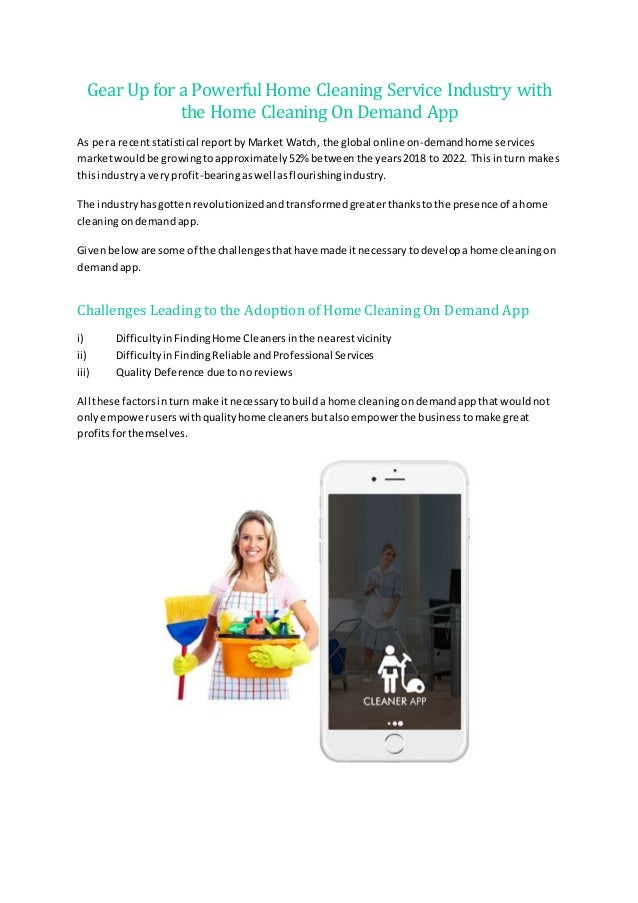 Gear Up for a Powerful Home Cleaning Service Industry with the Home