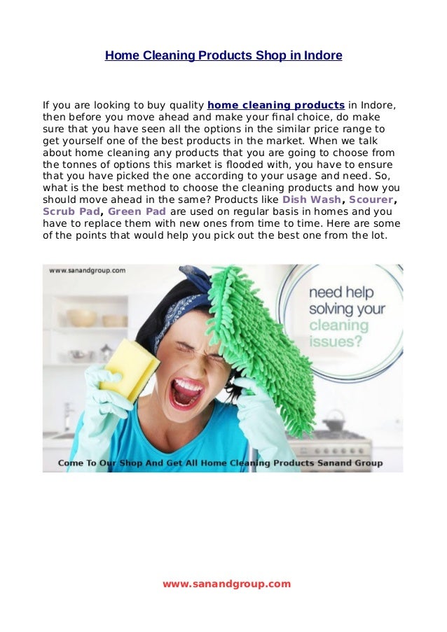 Home cleaning products shop in indor