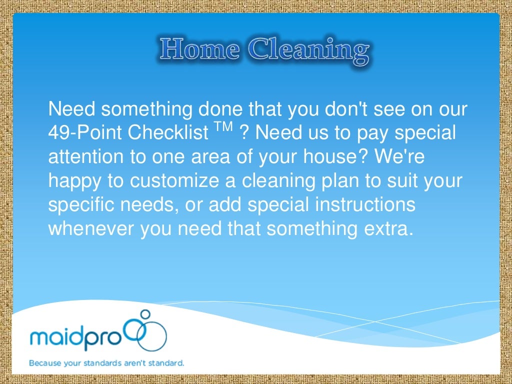 Home cleaning service lake norman
