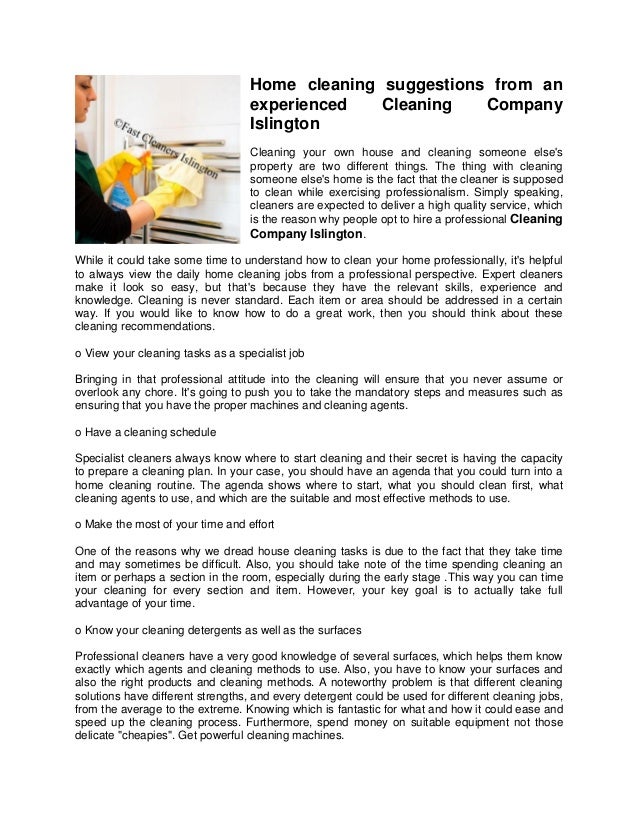 home cleaning suggestions from an experienced cleaning company isling home cleaning job