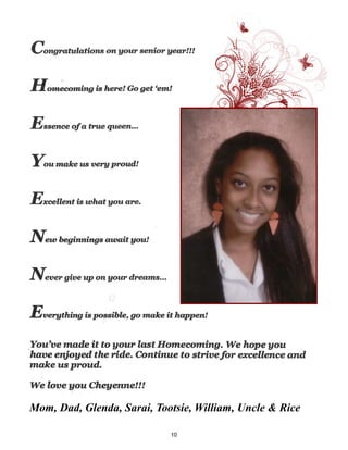 Mom, Dad, Glenda, Sarai, Tootsie, William, Uncle & Rice

                            10
 