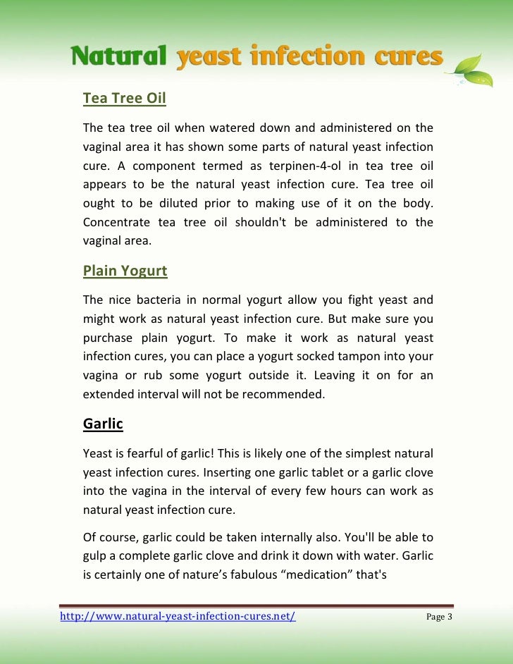 What Can Cure A Yeast Infection Naturally What Can Cure A Yeast Infection Naturally