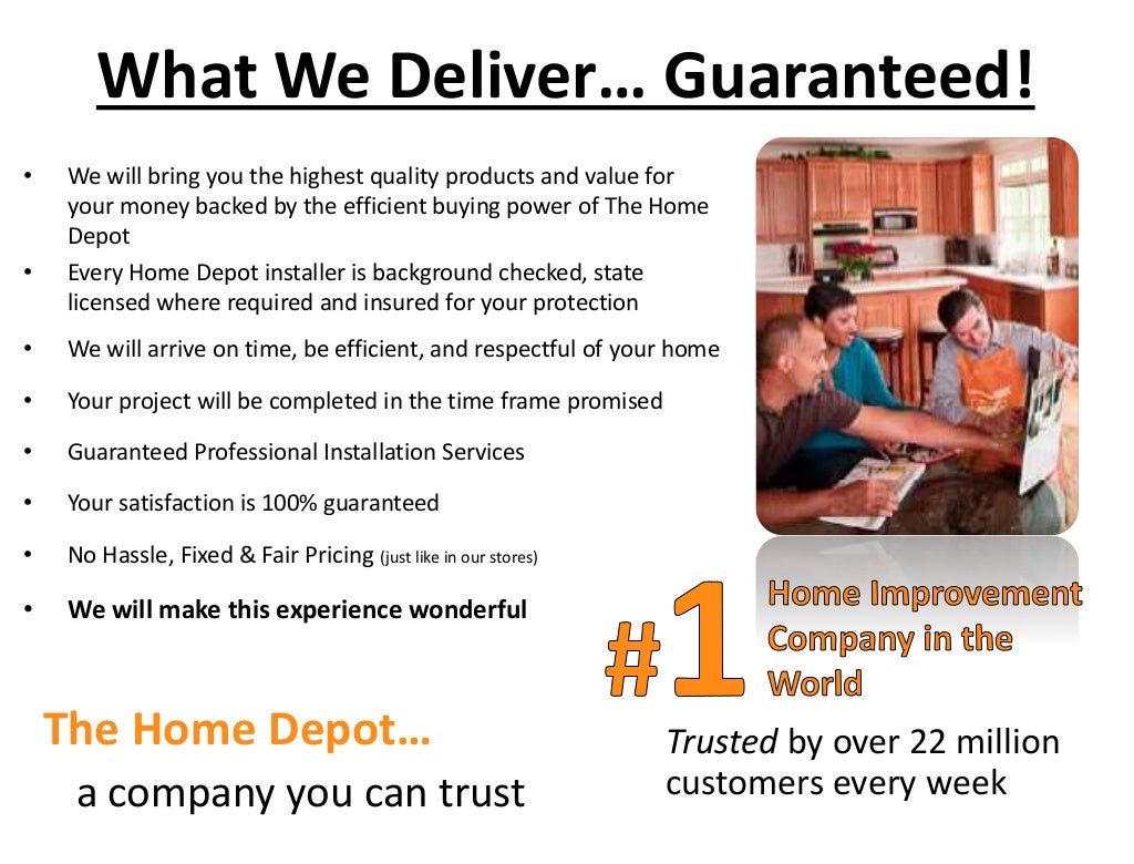 Home depot sales presentation