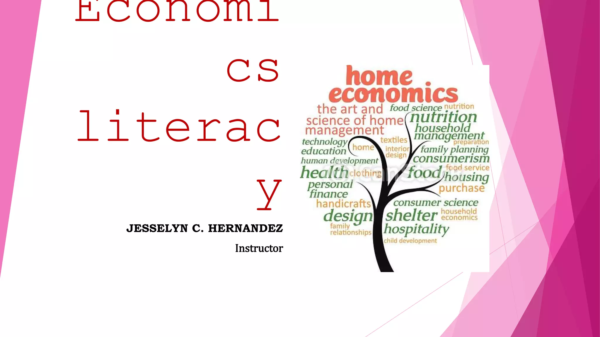 Home Economics PPT.pptx | Homeschooling | Education