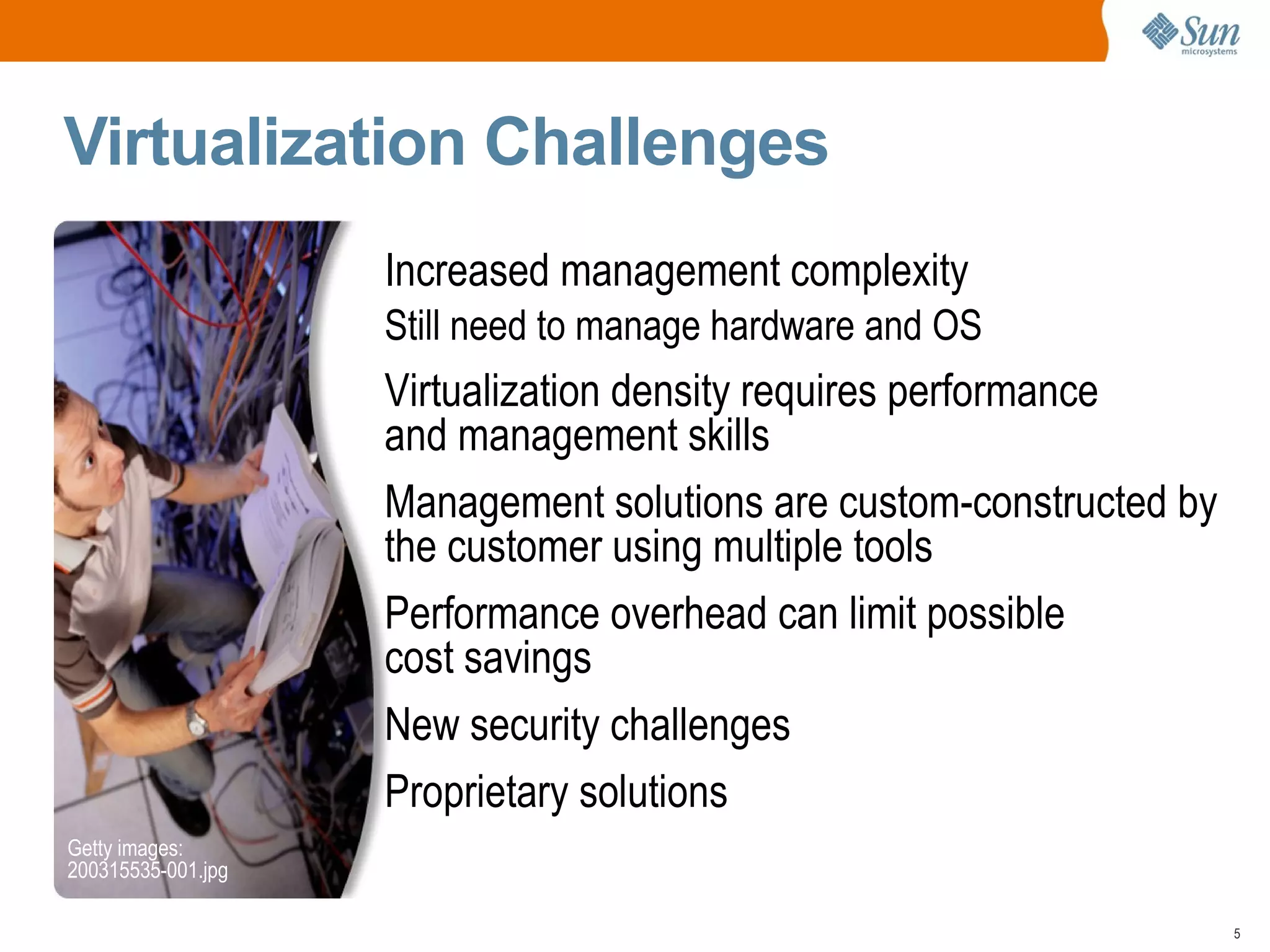 20-30:1   Server-to- admin ratio Space Crunch Operating Cost Source: IDC 50 ¢  for every  $1  spent on servers 