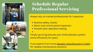 Home Elevator Maintenance Tips Guide Pro | PDF