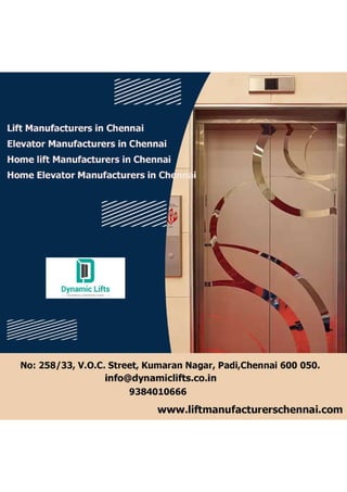 Home Elevator Manufacturers in Chennai.pdf