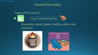 Solid Material Fire Home fire safety | PPT
