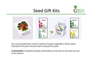 Seed Kit Example Home gardening kits | PDF