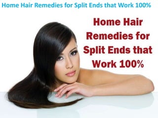 Home Hair Remedies for Split Ends that Work 100%
 