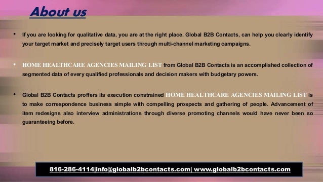 List Of Home Health Care Agencies