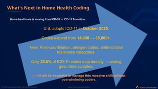 Home Health Coding Notes Home Health Coding Hidden Leak and How AI Stops it. | PPTX