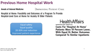 Home Hospital: hospital level care at home for acutely ill adults | PPTX