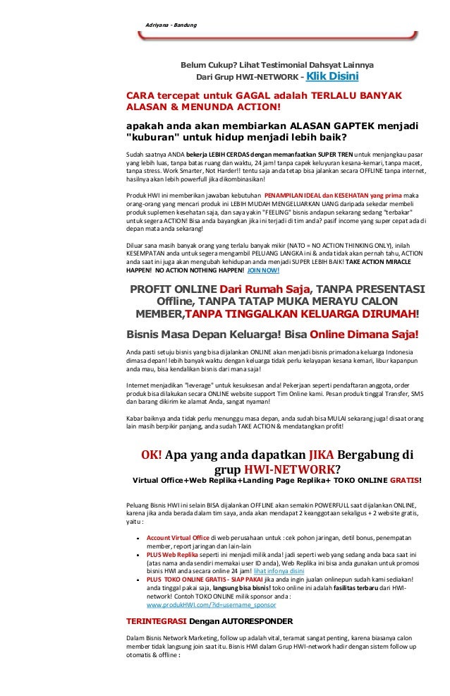 Bisnis Online HWI
