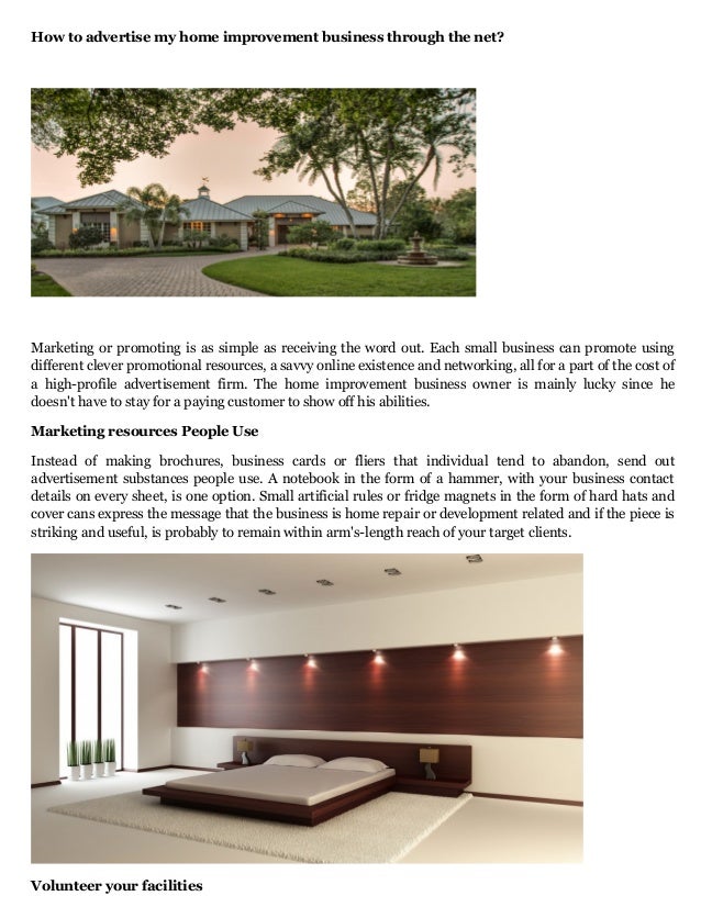 Home Improvement Business