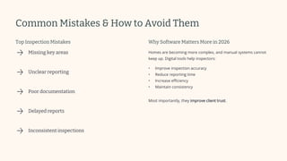 Home Inspection Guide Best Practices & Best Software App with eAuditor ...