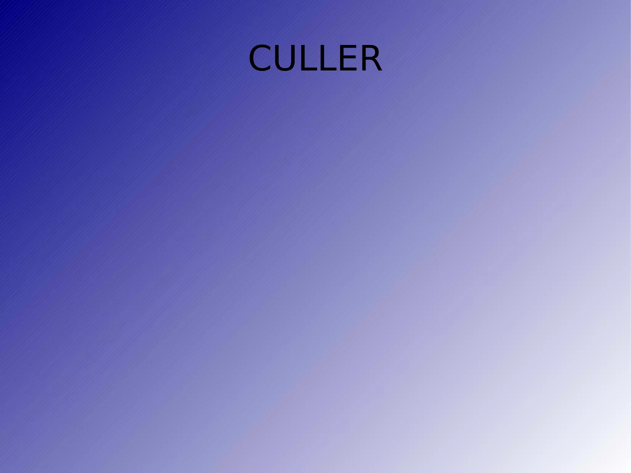 CULLER 